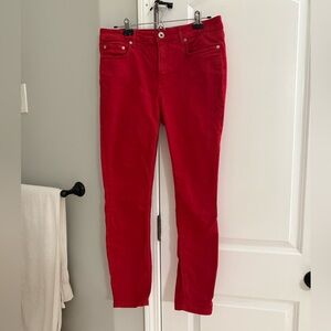 GORGEOUS Vineyard Vines red high rise skinny jeans